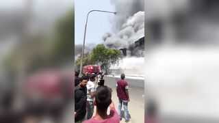 Human Head on the Sidewalk right after the Plane Crash