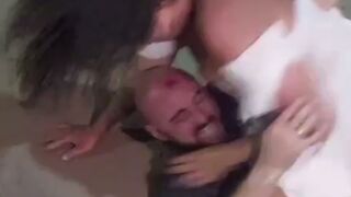 I thought this was a Real Woman but Tranny attacks Man for NOT Paying