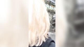 Many men film and watch without helping the woman attacked by usual suspect. Intolerable.