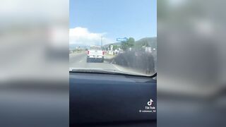 That's how you deal with protesters. “Peacefully”