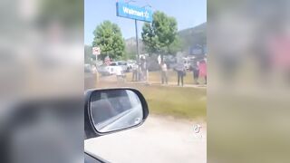 That's how you deal with protesters. “Peacefully”