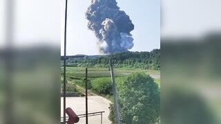 Fireworks factory in China explodes resembling Nuclear Bomb.