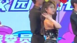 Beautiful Chinese Dancer doesn't Realize she's Malfunctioning