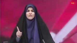 Iranian government TV receives Israeli airstrike live