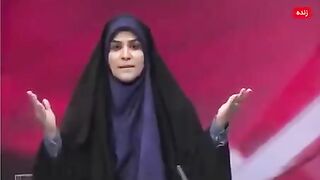 Iranian government TV receives Israeli airstrike live