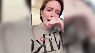 Liberal woman BREAKS DOWN in tears after someone farted next to her in a store..