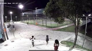 Drug Traffickers are using Drones also, this One Accidentally drops a Grenade almost hitting Children