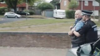Man stands up against the British Police for Arresting Him for LGBT flags in shape of a swastika on Facebook