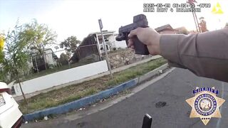 Cop thinks Man on Porch with a Gun is Dead, but he Fires back striking the Officer