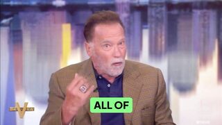 Arnold Schwarzenegger goes OFF script on The View—tells Illegals to stop committing crimes and “respect America.”