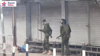 Police in Kenya deal with Man who was Helping Protestors