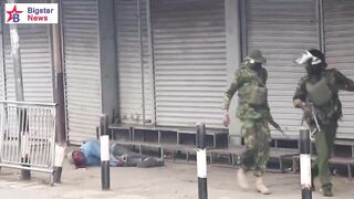 Police in Kenya deal with Man who was Helping Protestors