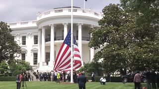 Newly Constructed Flag Pole At The South Lawn