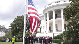 Newly Constructed Flag Pole At The South Lawn