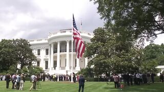 Newly Constructed Flag Pole At The South Lawn