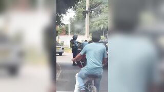 Citizen Beats the Crap out of Officer, Officer does not fight back?