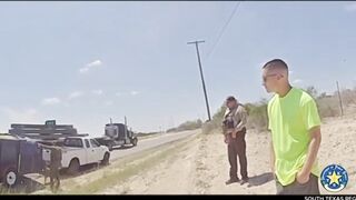 Busted: Man smuggling Illegals in bales of Hay meets the K9. Texas