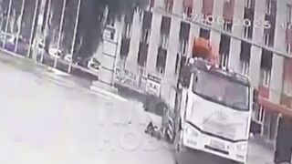 Grandmother on Crutches is Run Over by Truck. Who's at Fault?