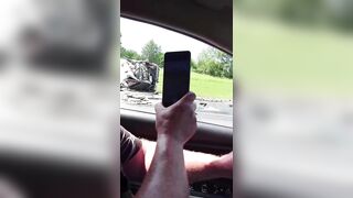 Big Rig Driver crosses Yellow Line into a Cement Truck