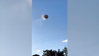 (FULL VIDEO)Hot Air Balloon Catches Fire And FallsIn Brazil Killing at Least 8 People