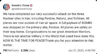 BREAKING NEWS: Iranian Nuclear Site Fordow Is Gone