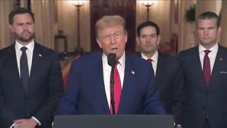 PRESIDENT TRUMP: I can report to the world that the strikes were a spectacular success.. Iran must now make peace."