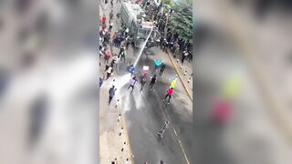 Rioters? What rioters?