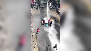 Rioters? What rioters?