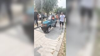 A guy from Italy has created the narrowest car in the world