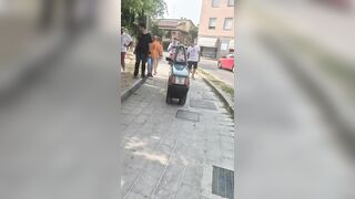 A guy from Italy has created the narrowest car in the world