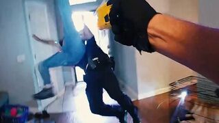 Unhinged Madman gets Body Slammed by Police after many Tasers (Wait for It)