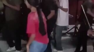 Woman Recording her Friend Dance when Massacre that Killed 8 begins