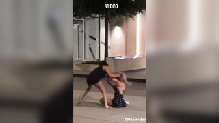 What do you call this kind of fight?? 5 Mature Woman Fighting like kids, Wait for the Cheap Shot near the end