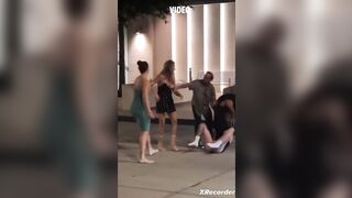 What do you call this kind of fight?? 5 Mature Woman Fighting like kids, Wait for the Cheap Shot near the end