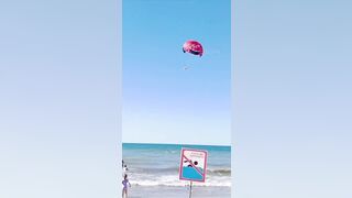 Tourist is Snapped Unconscious during Beach Ride gone Wrong (Slow Motion Added)