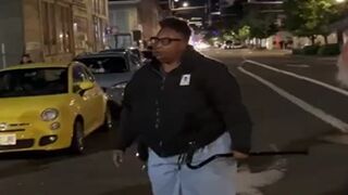 Based Portland Woman Steps to Antifa Thugs Ruining her Night Sleep...