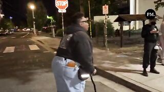 Based Portland Woman Steps to Antifa Thugs Ruining her Night Sleep...