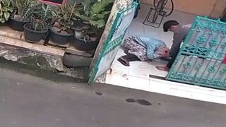 Spoiled Brat beats his Own Mom because she said "No" to Money