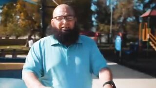 muslim man with a big beard adopts 80 American children