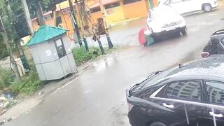 Girl with Umbrella is Deer in the Headlights Bad for Her