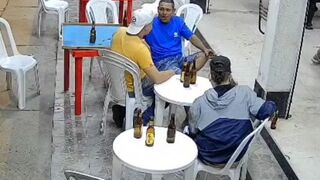 Brutal Murder: Man having Beers with his Friends is Killed from Behind..