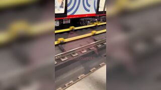 Man fell asleep on the Subway Train Tracks..