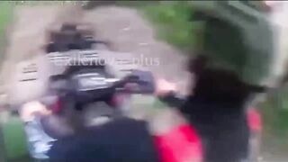 Most insane POV yet. Ukrainian drone tears in pieces a russian soldier driving a quad bike