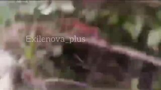Most insane POV yet. Ukrainian drone tears in pieces a russian soldier driving a quad bike