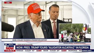 FULL: Trump Tours "Alligator Alcatraz" ICE Detention Center