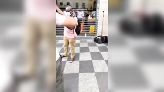 Ten British policemen with five cars want to arrest a Christian preacher because his prayers have caused anxiety to someone.