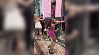 Whoops, Girls in Brazil at it again Half Naked