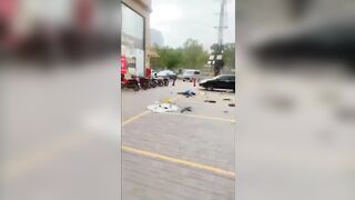 The Wind Blew and this Man was the Unfortunate Victim
