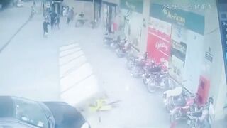 The Wind Blew and this Man was the Unfortunate Victim