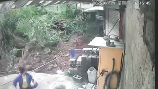 Once again, Mother Nature moves Construction Truck like it's a Toy